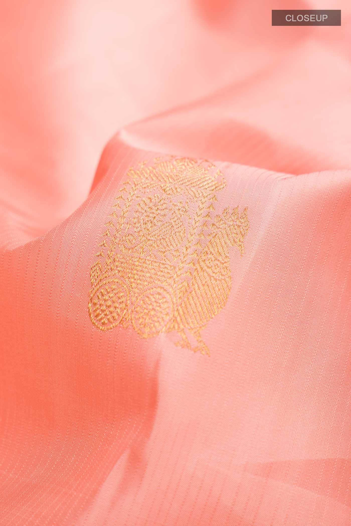 Pink Kanchipuram Silk Saree