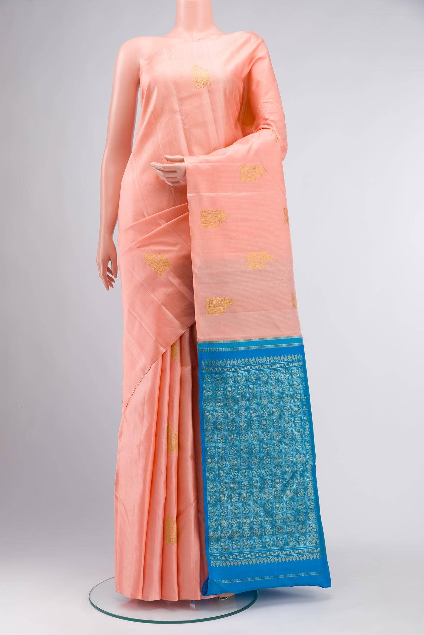 Pink Kanchipuram Silk Saree