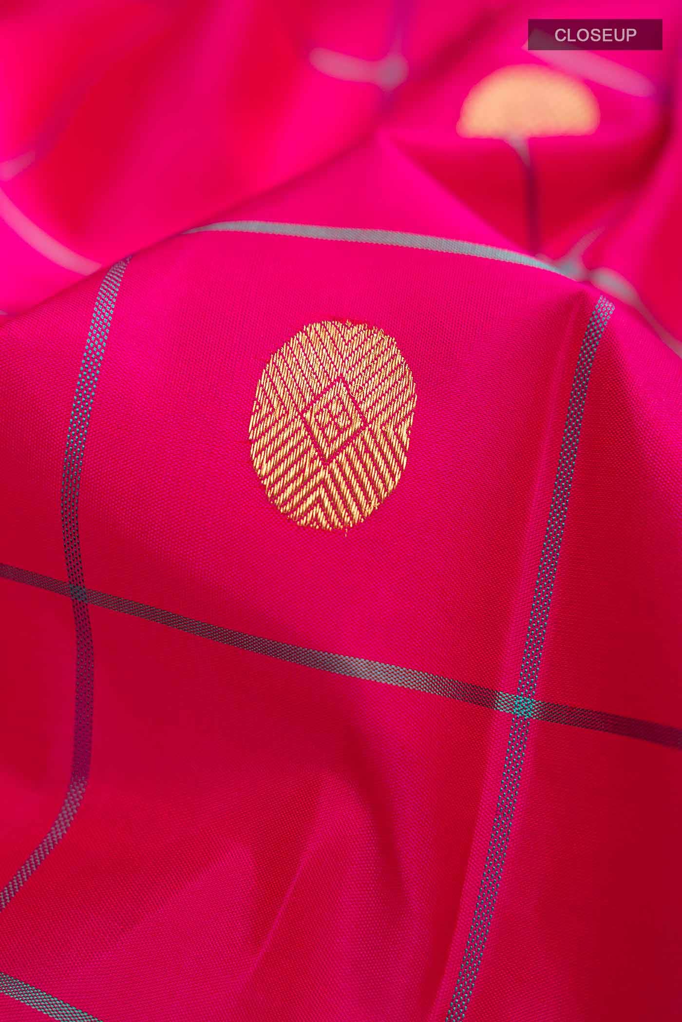 Pink Kanchipuram Silk Saree