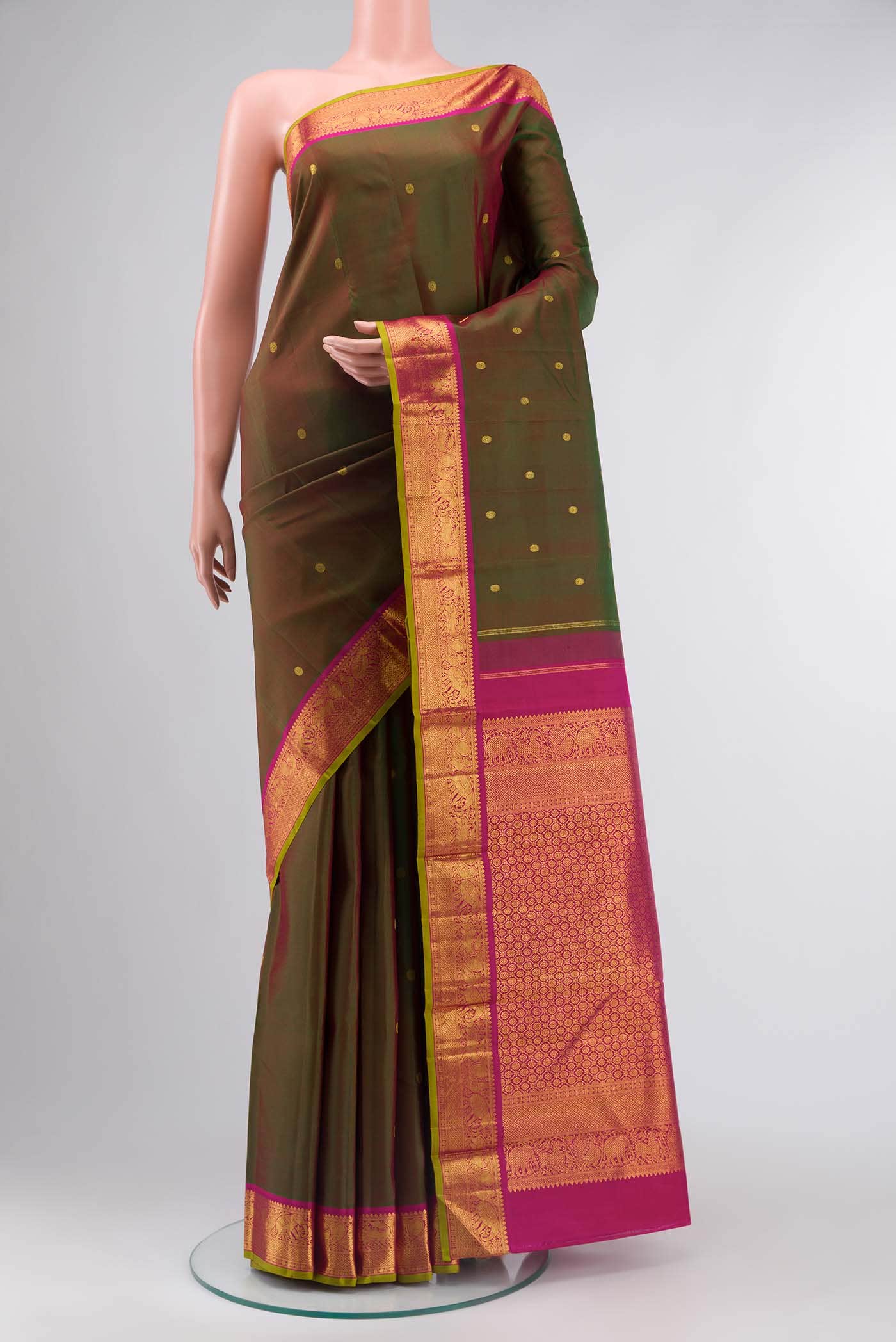 Green Kanchipuram Silk Saree