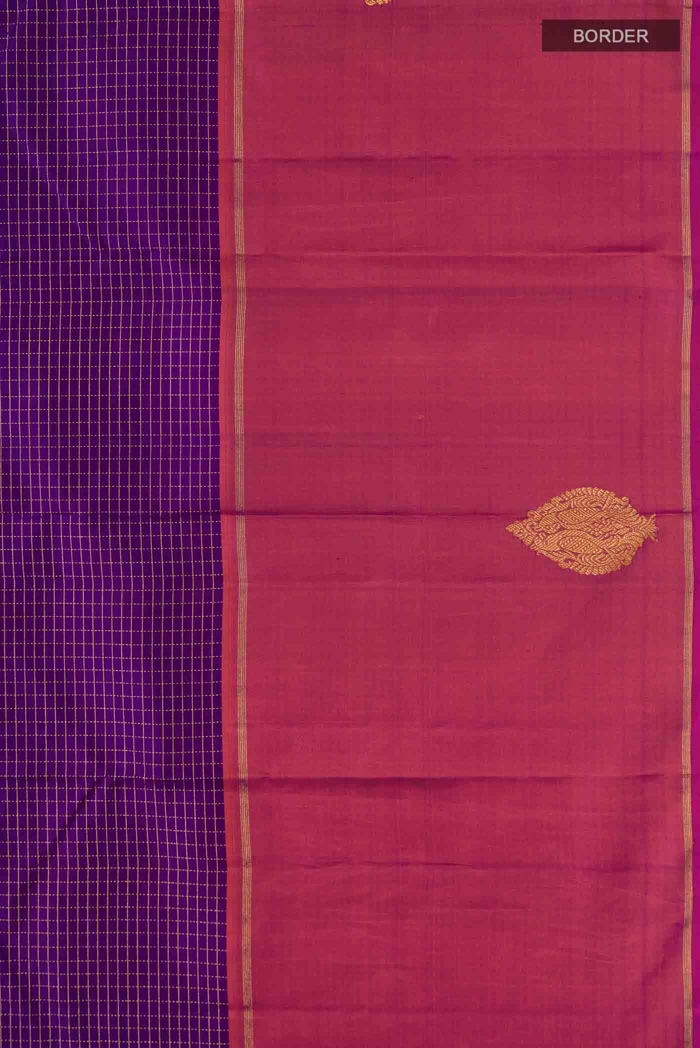 Purple Kanchipuram Silk Saree