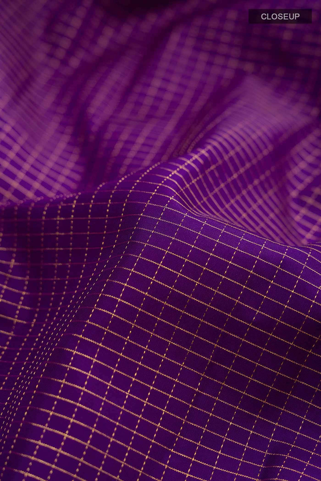 Purple Kanchipuram Silk Saree