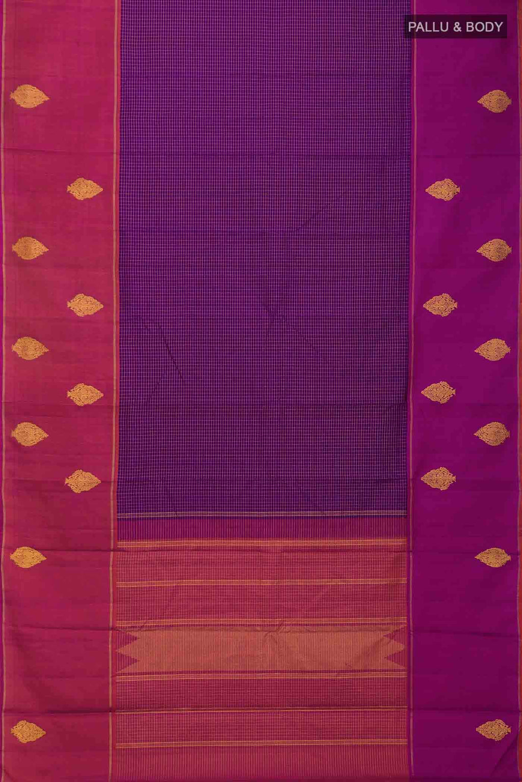 Purple Kanchipuram Silk Saree