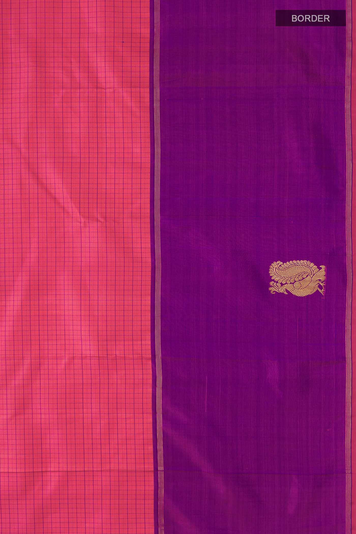 Pink Kanchipuram Silk Saree