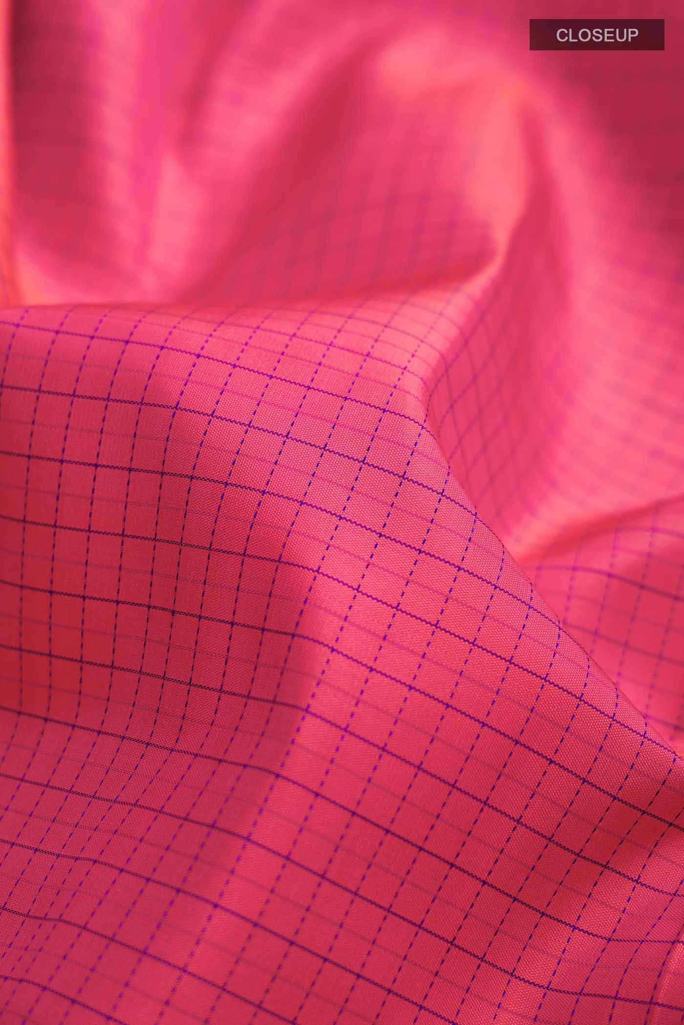 Pink Kanchipuram Silk Saree