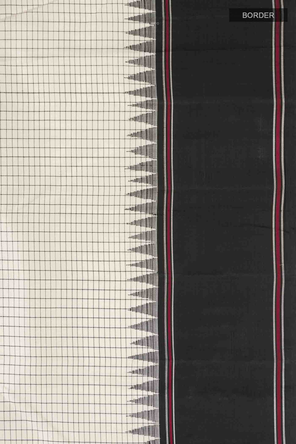 White Kanchipuram Silk Saree