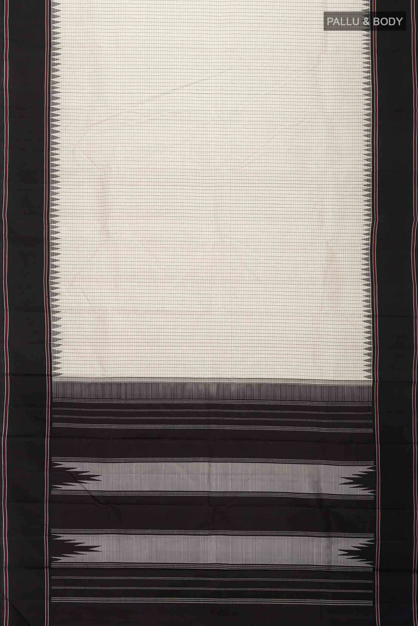 White Kanchipuram Silk Saree