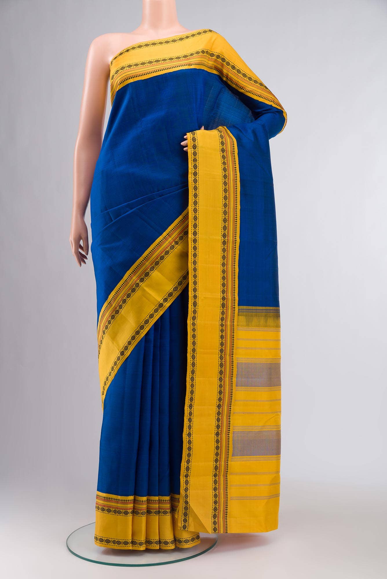 Blue Kanchipuram Silk Saree