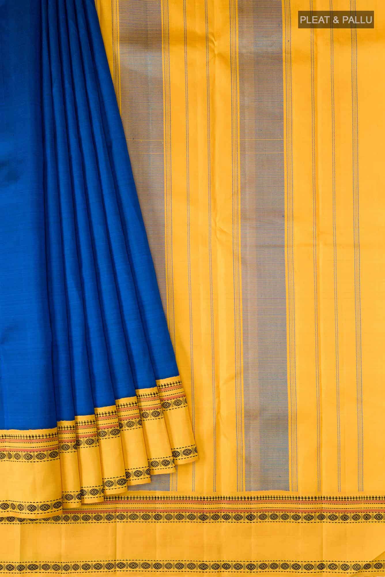 Blue Kanchipuram Silk Saree