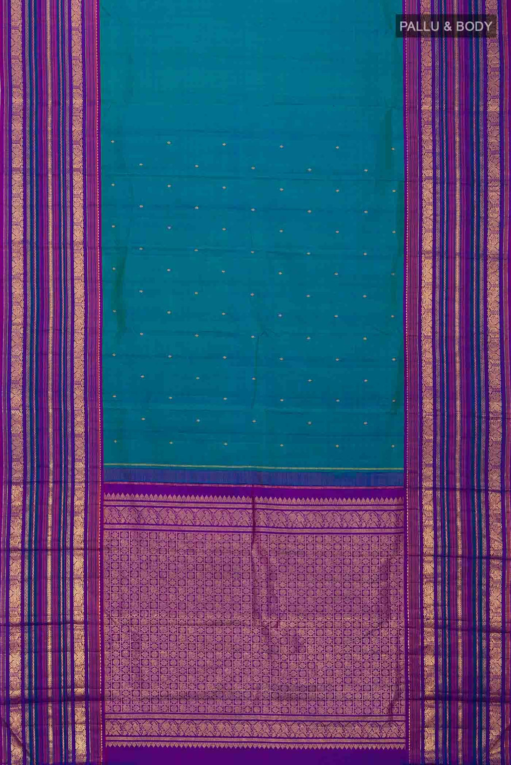 Blue Kanchipuram Silk Saree