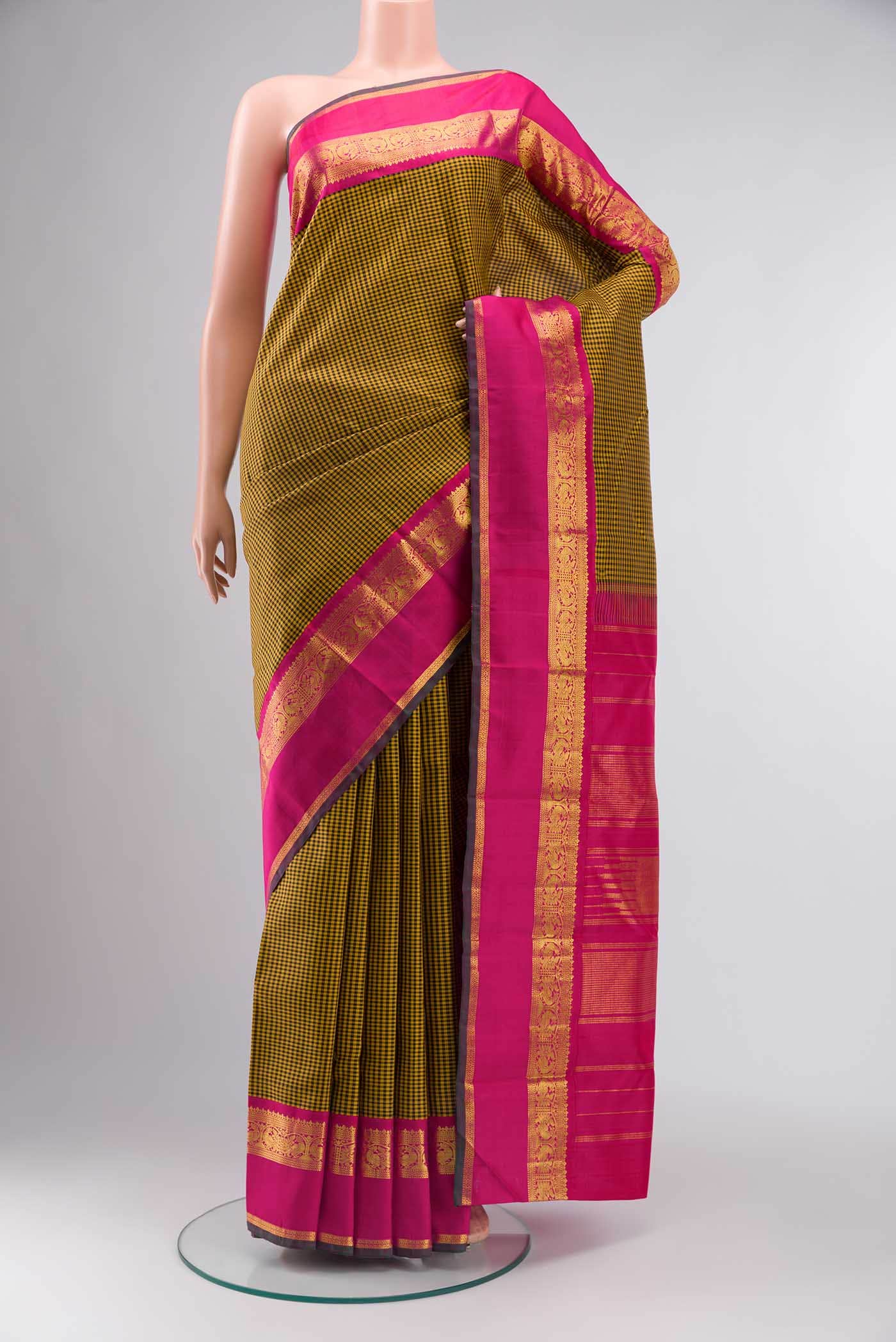 Multi Kanchipuram Silk Saree
