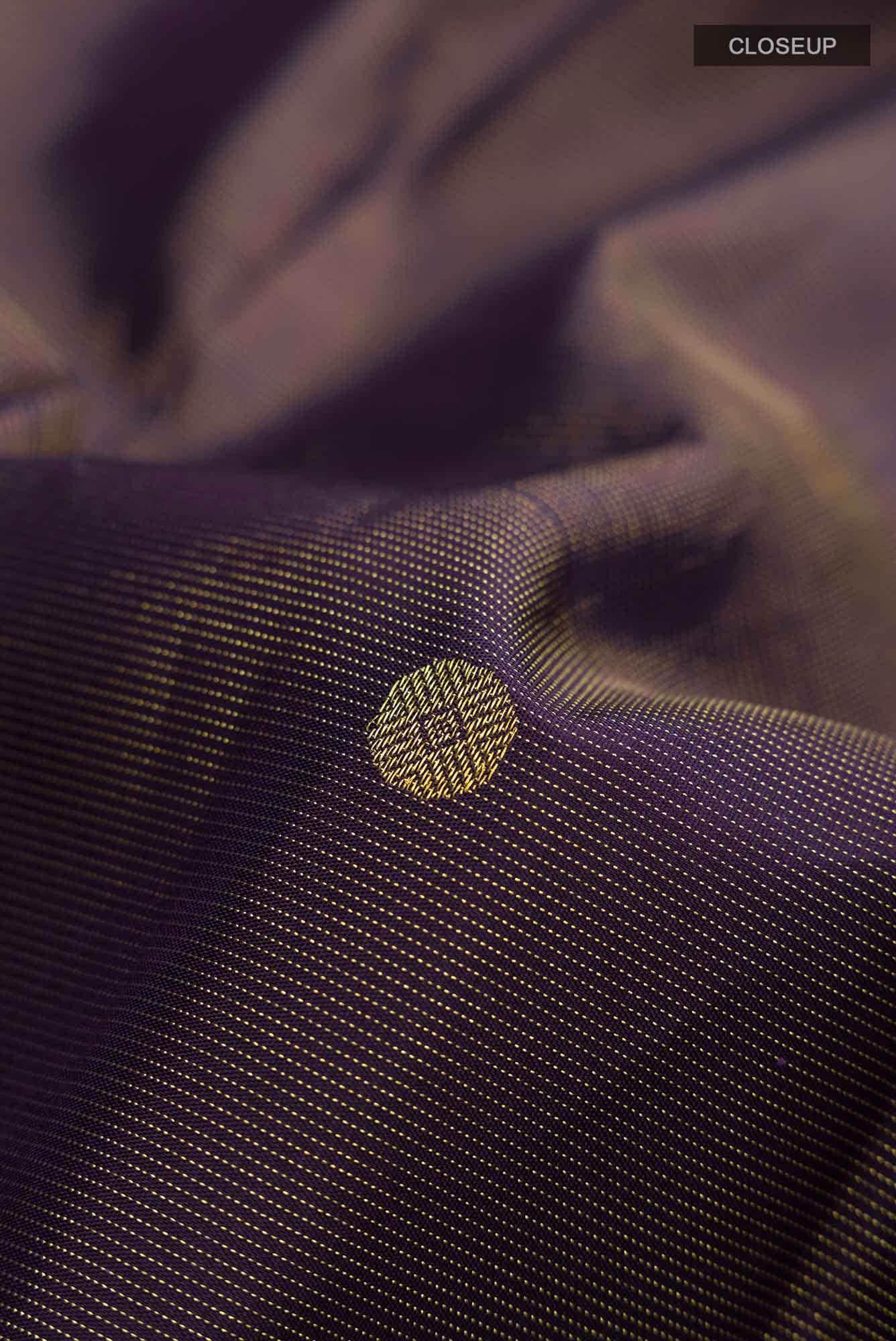 Navy Blue Kanchipuram Silk Saree