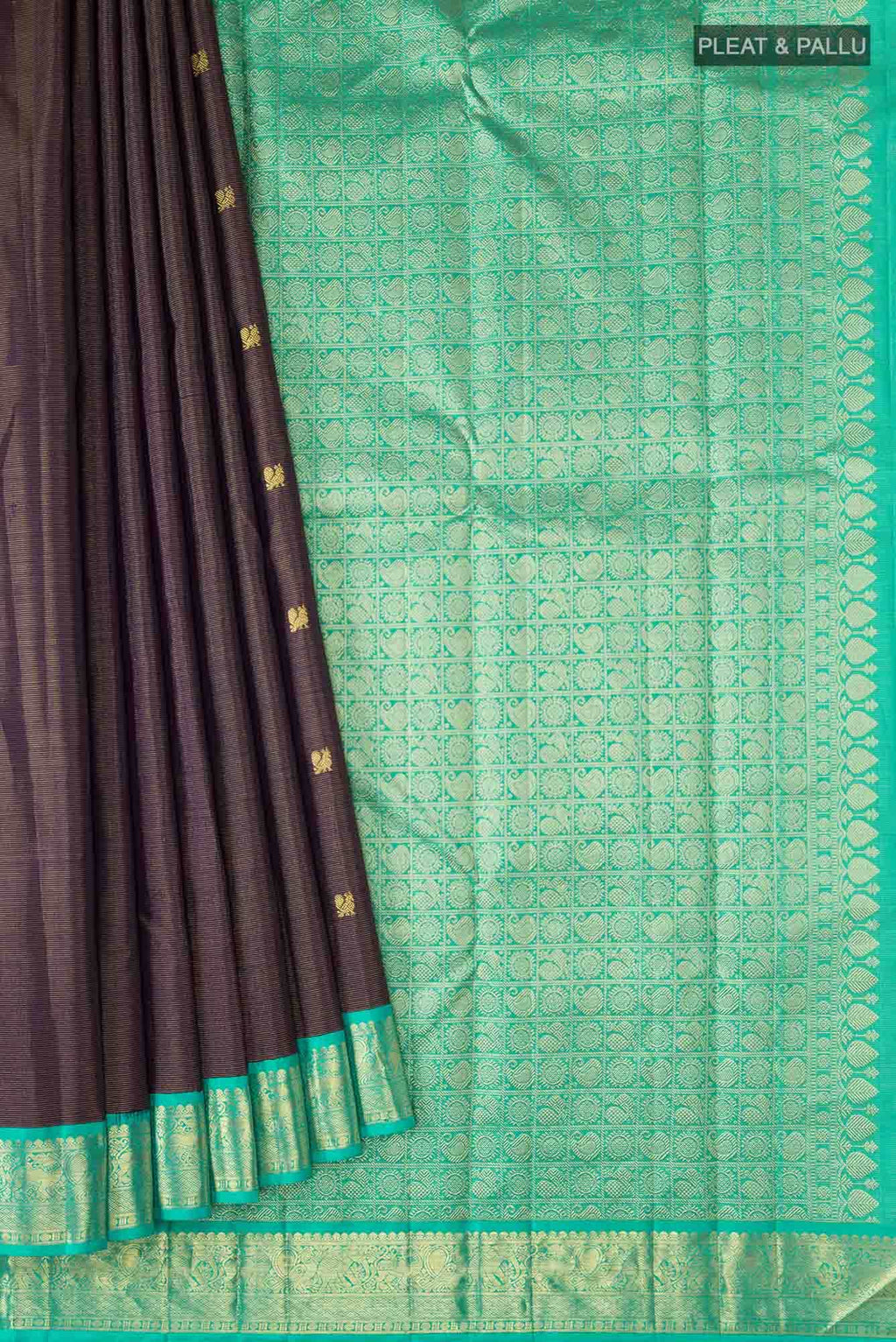 Navy Blue Kanchipuram Silk Saree
