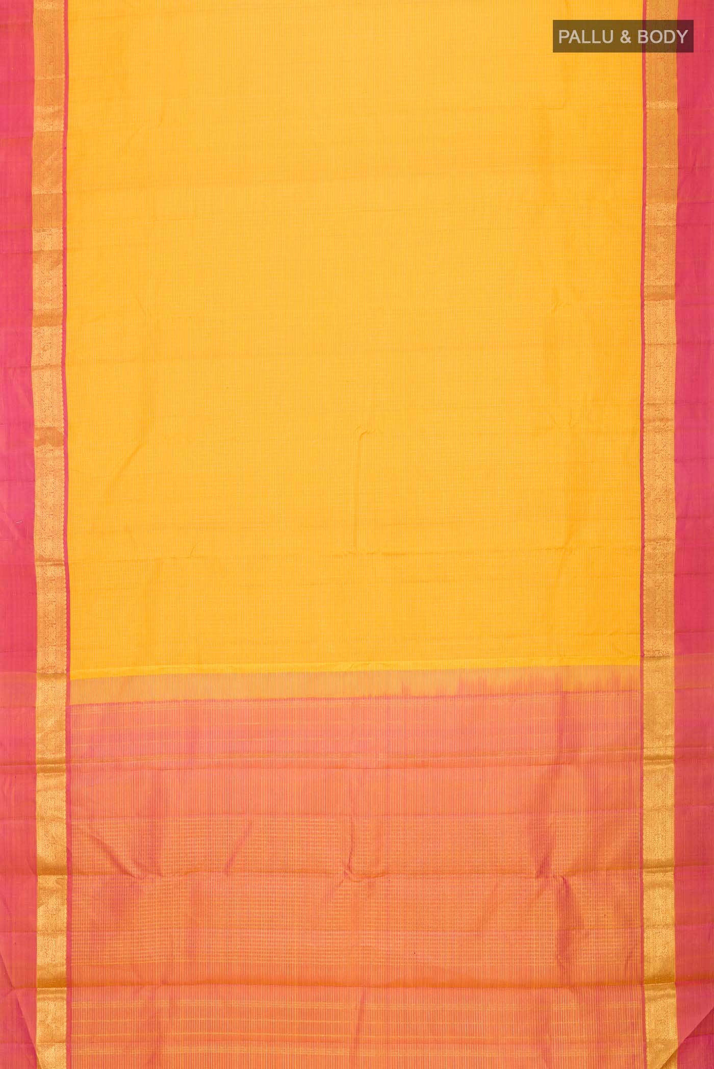 Yellow Kanchipuram Silk Saree