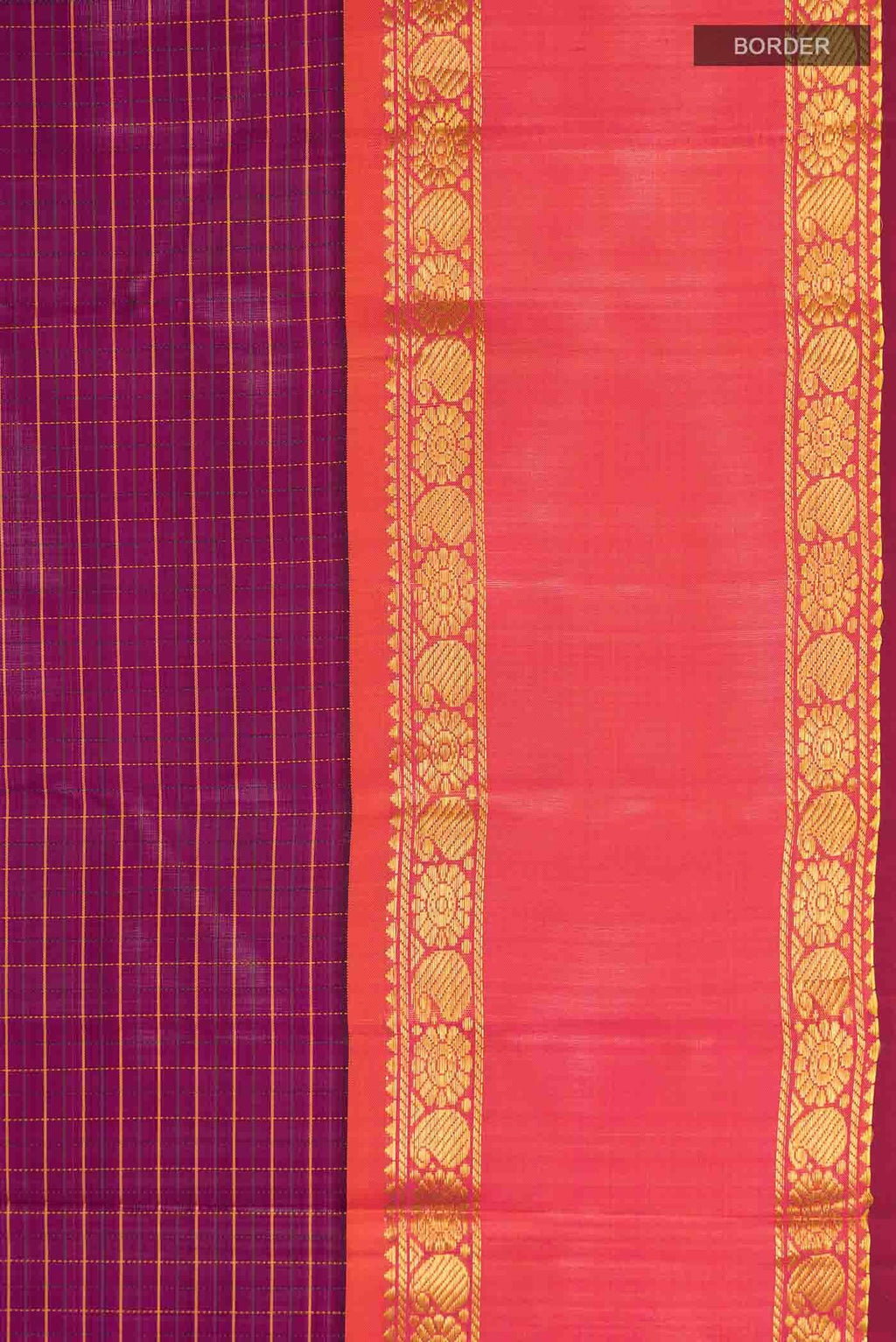 Purple Kanchipuram Silk Saree