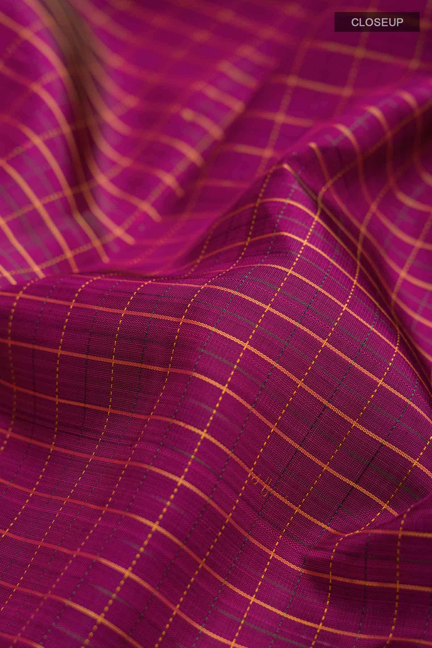 Purple Kanchipuram Silk Saree