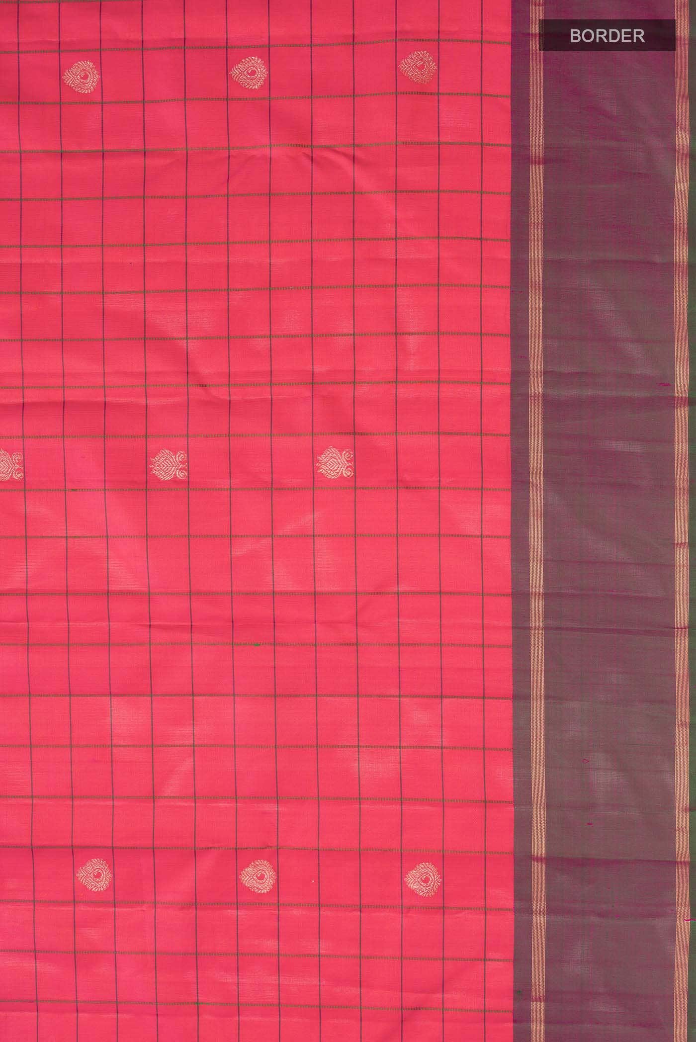 Dark Pink Kanchipuram Silk Saree