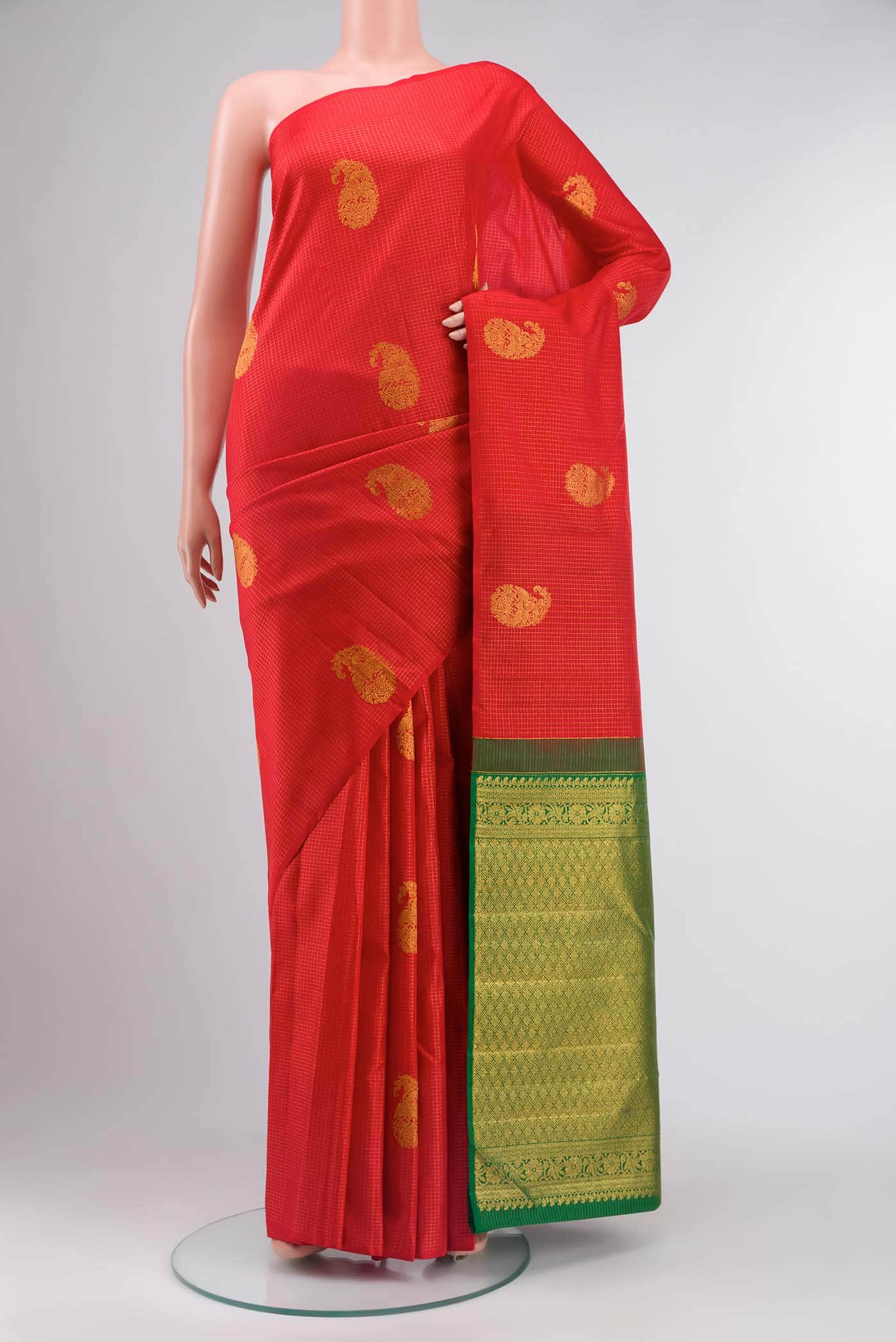 Red Kanchipuram Silk Saree