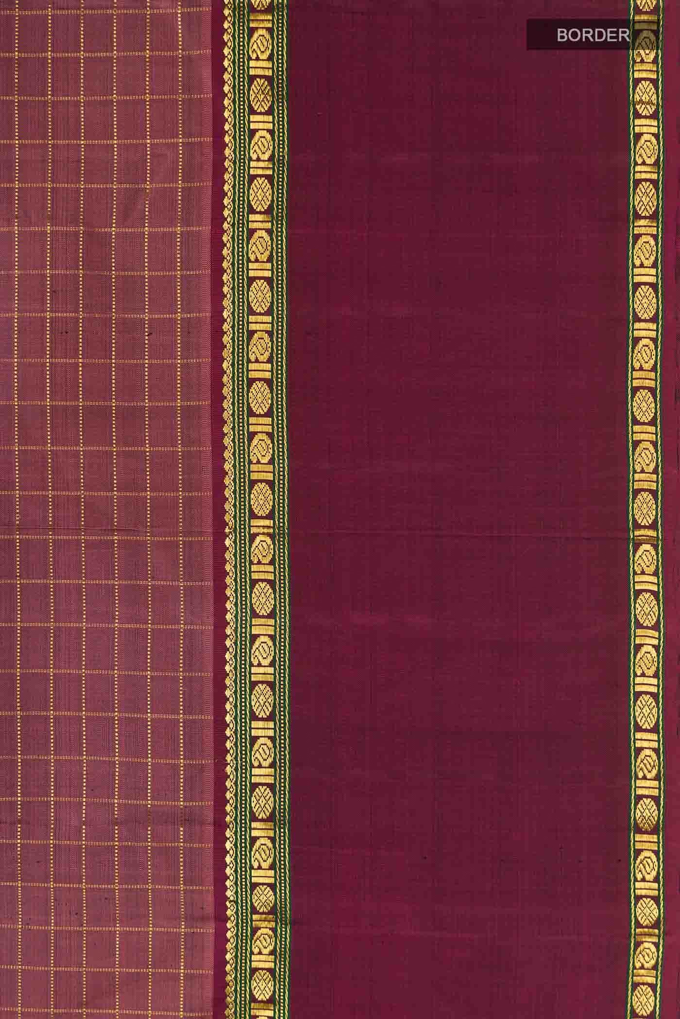 Mauve Kanchipuram Silk Saree