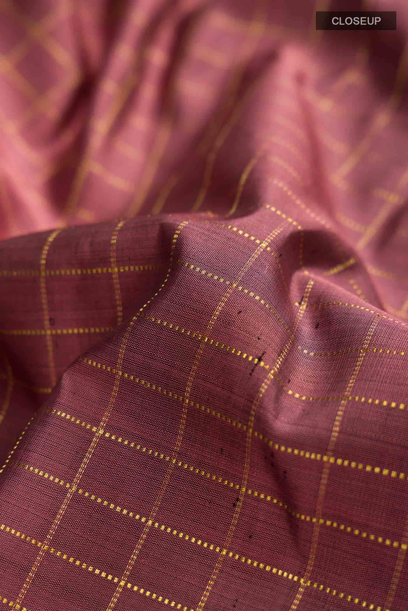 Mauve Kanchipuram Silk Saree