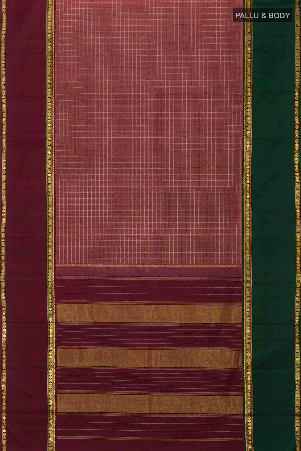 Mauve Kanchipuram Silk Saree