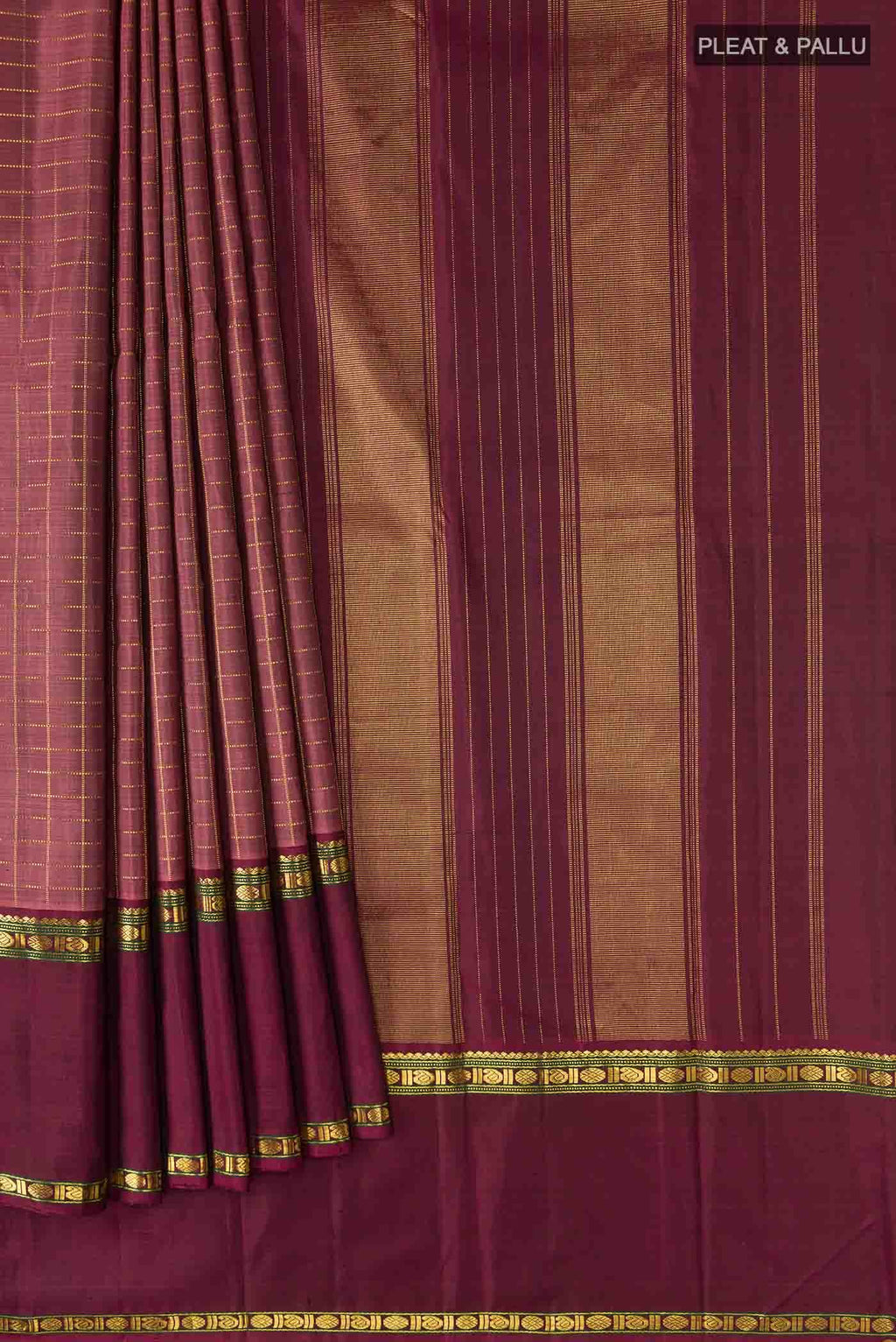 Mauve Kanchipuram Silk Saree