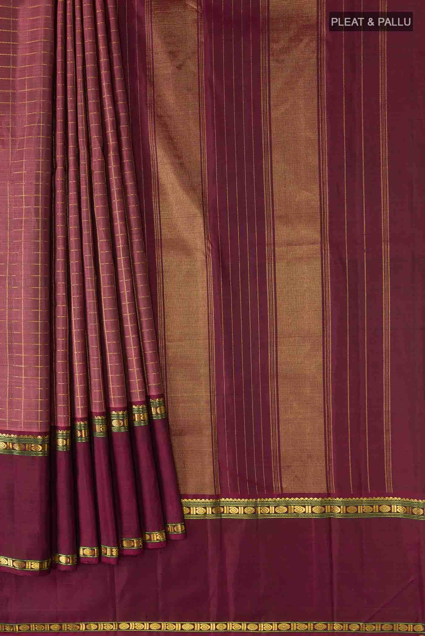 Mauve Kanchipuram Silk Saree