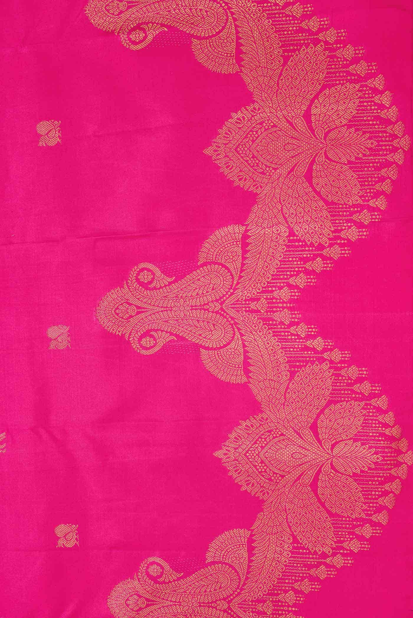 Pink Dual Tone Kanchipuram Silk Saree