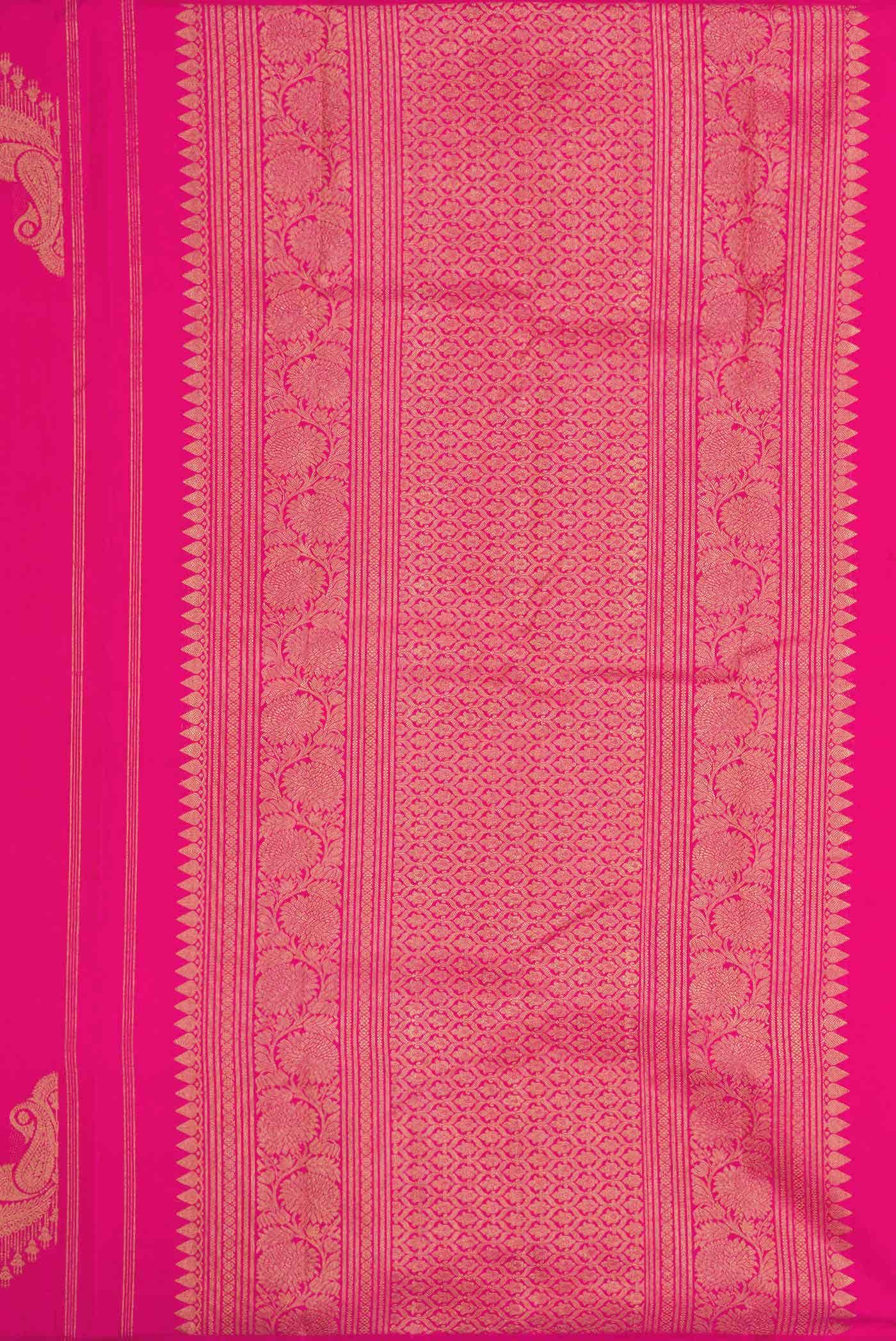 Pink Dual Tone Kanchipuram Silk Saree