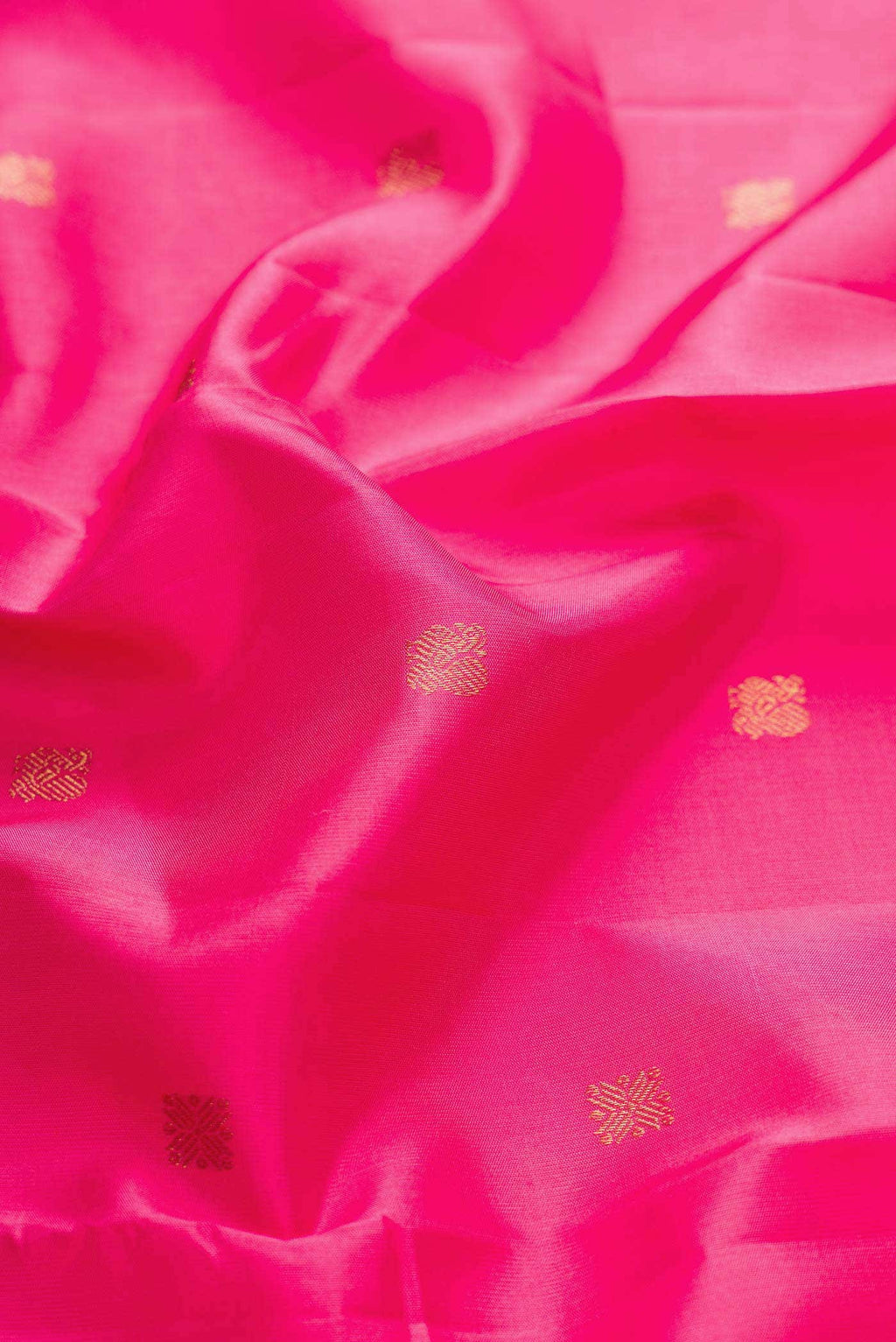Pure Silk Pure Zari Pink Dual Tone Kanchipuram Saree