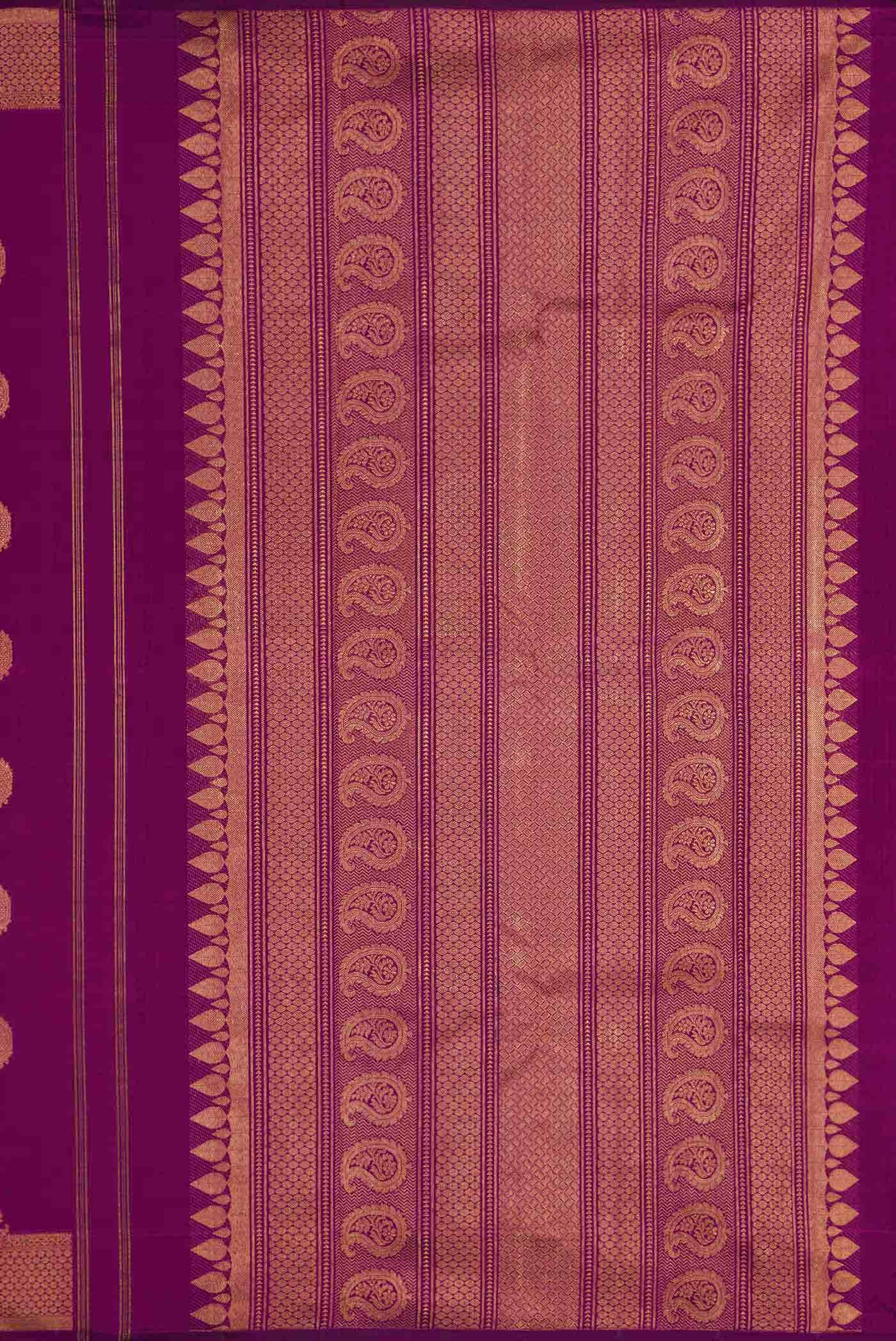 Magenta Dual Tone Kanchipuram Silk Saree