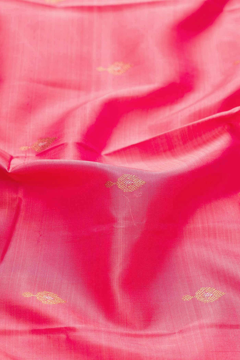 Pure Silk Pure Zari Pink Dual Tone Kanchipuram Saree