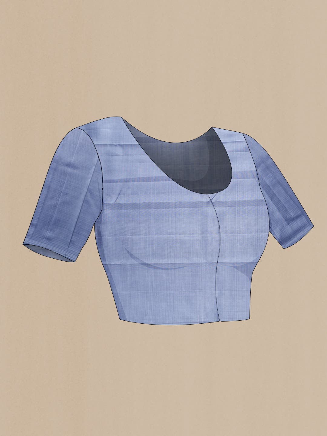 Navy Blue Dual Tone Kanchipuram Silk Saree