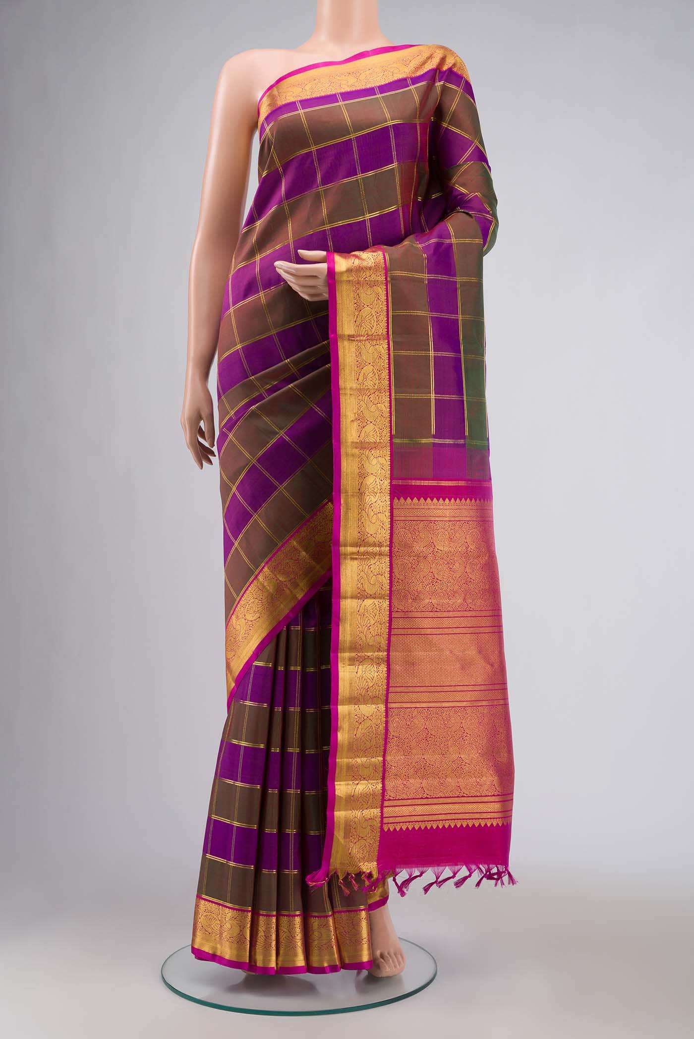 Multi Kanchipuram Silk Saree