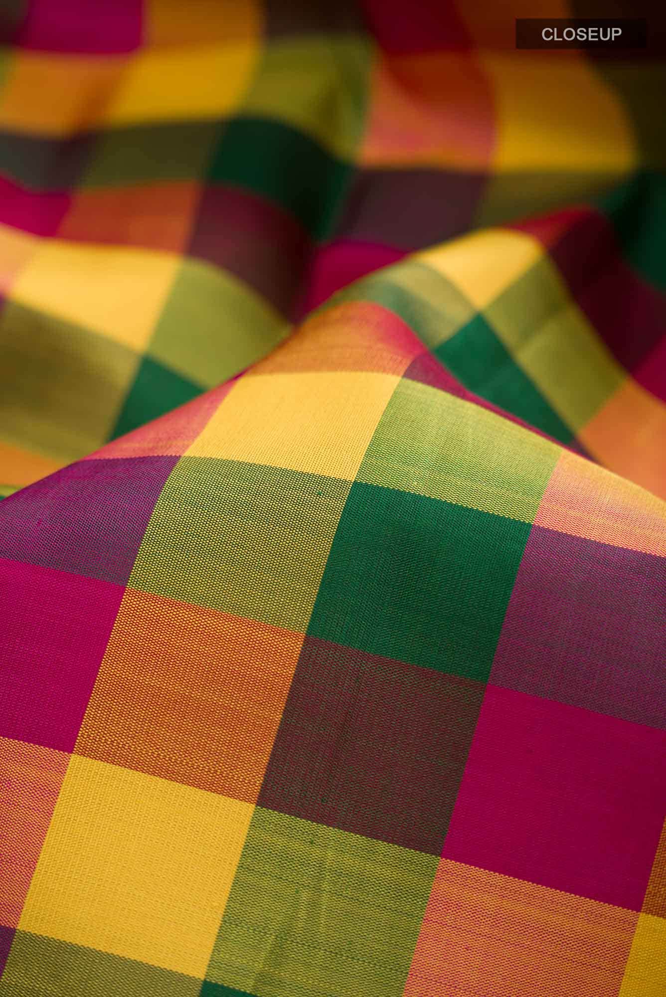 Multi Kanchipuram Silk Saree
