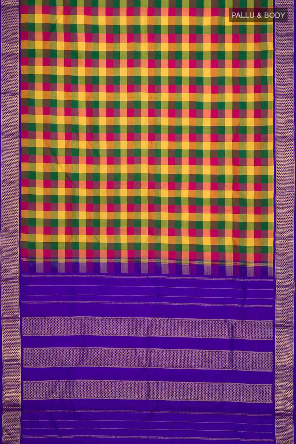 Multi Kanchipuram Silk Saree