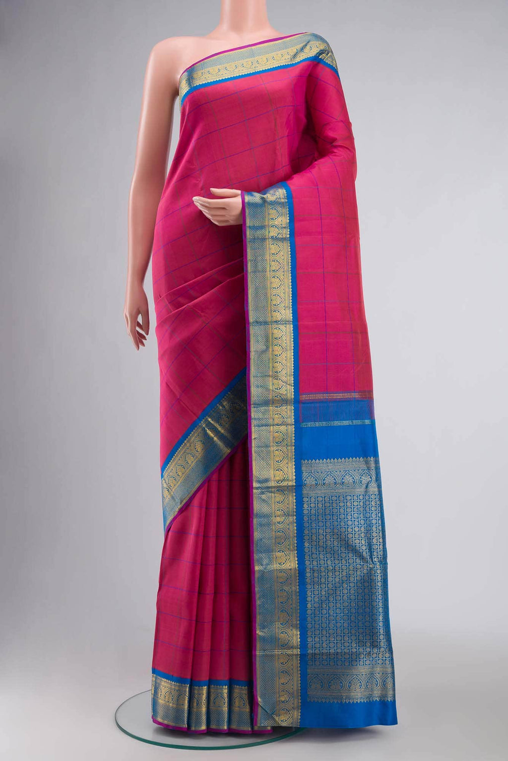 Pink Kanchipuram Silk Saree