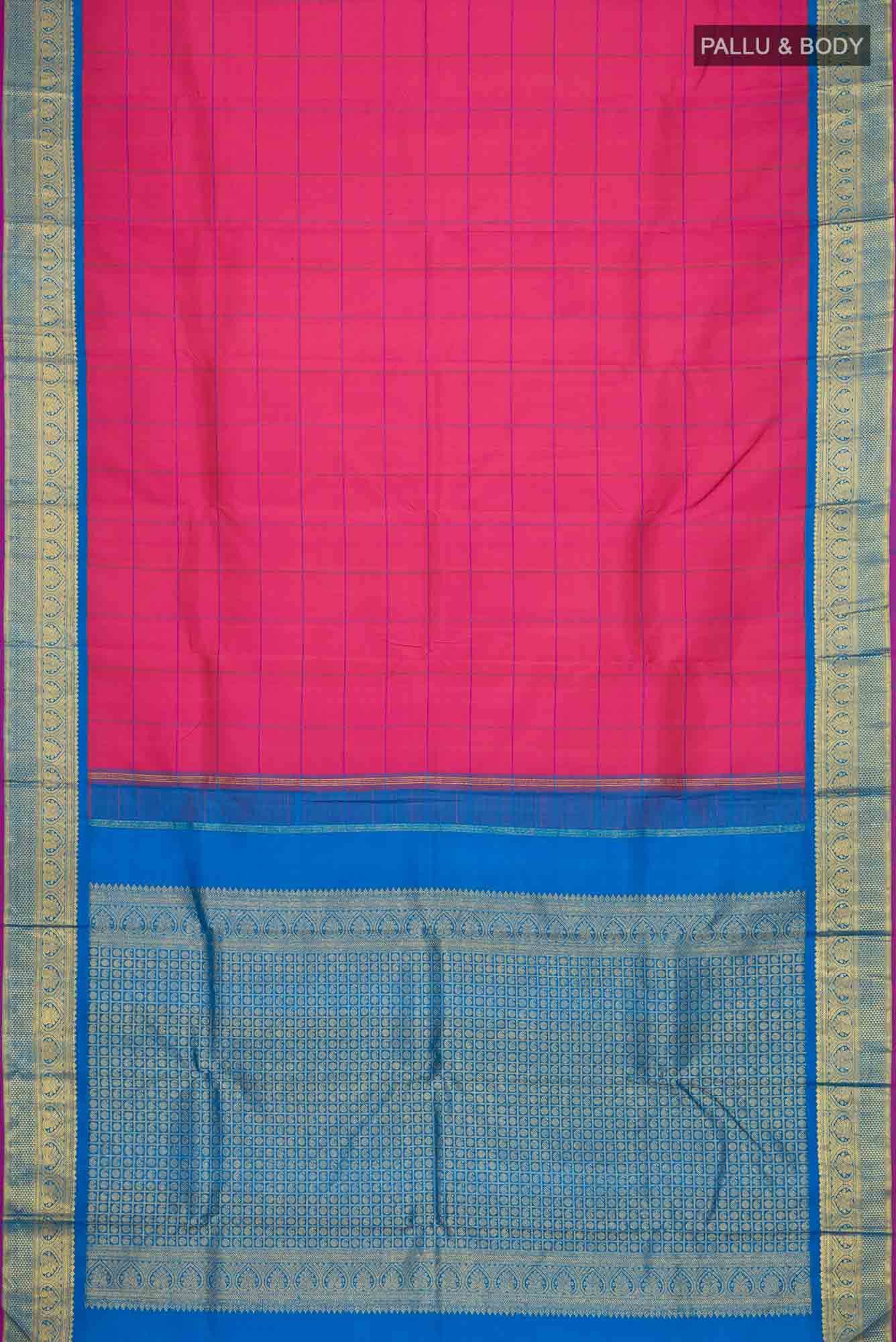 Pink Kanchipuram Silk Saree