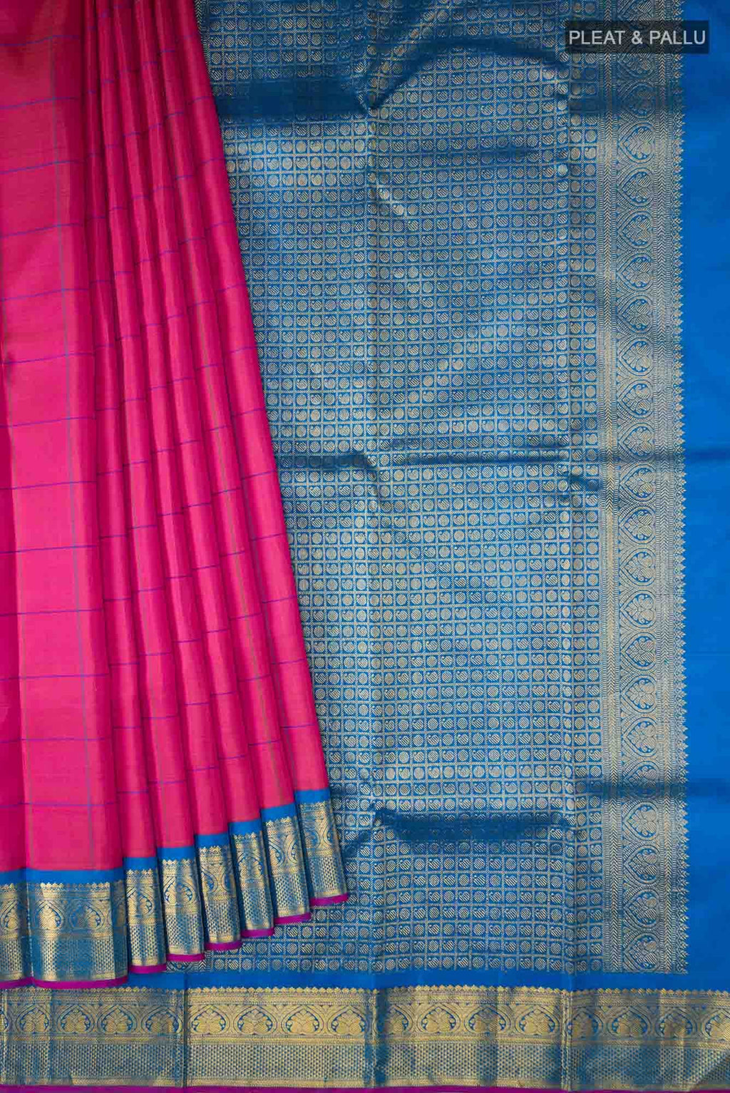 Pink Kanchipuram Silk Saree