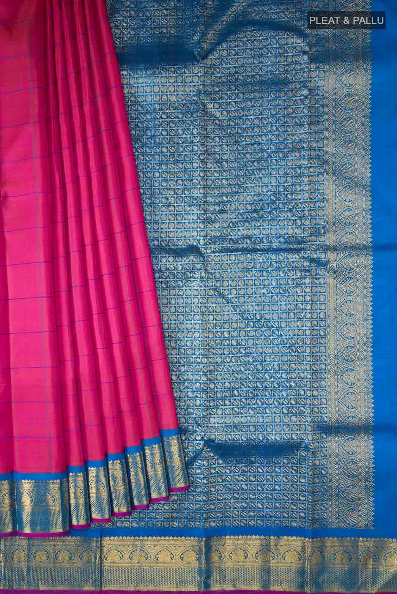 Pink Kanchipuram Silk Saree