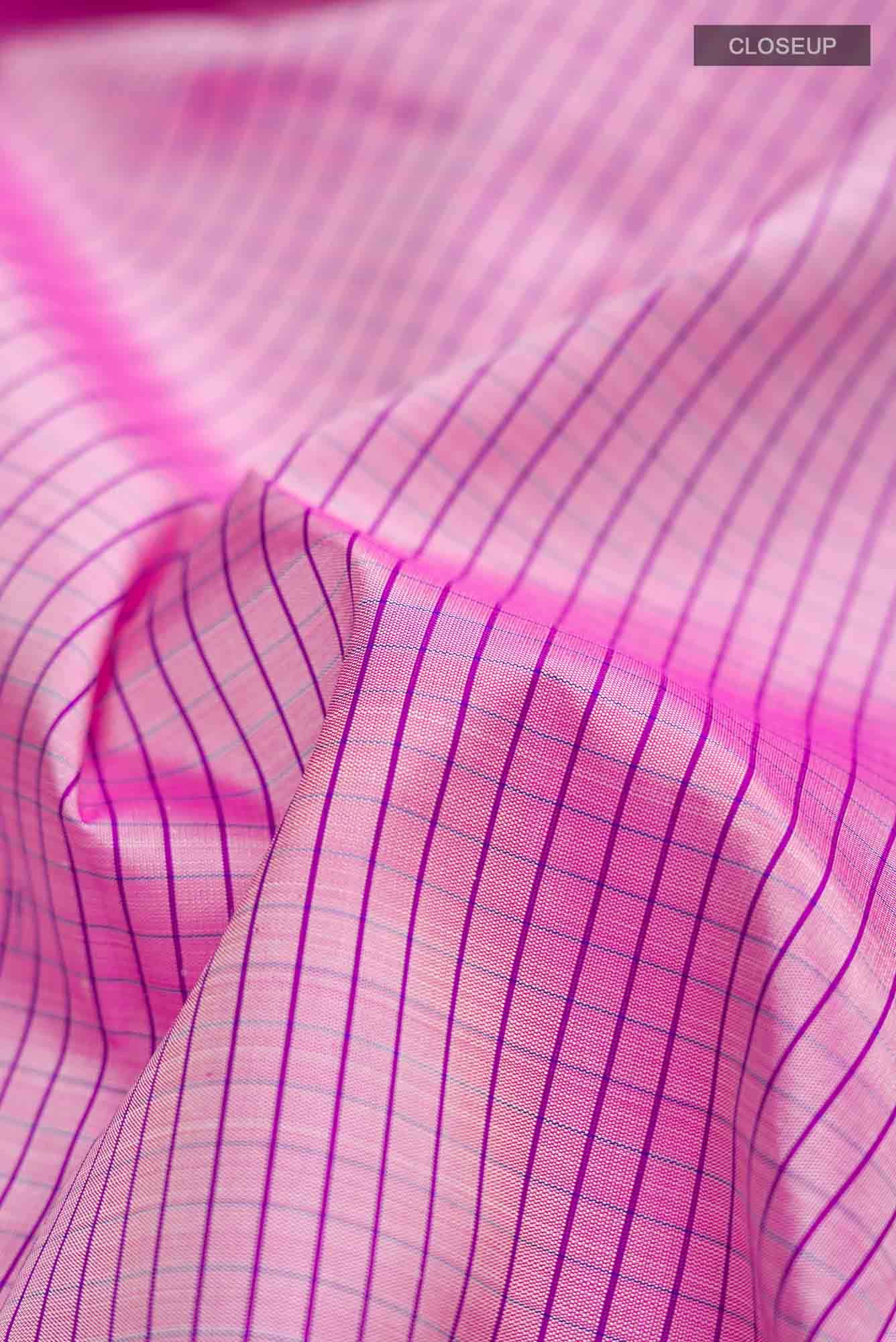 Pink Kanchipuram Silk Saree