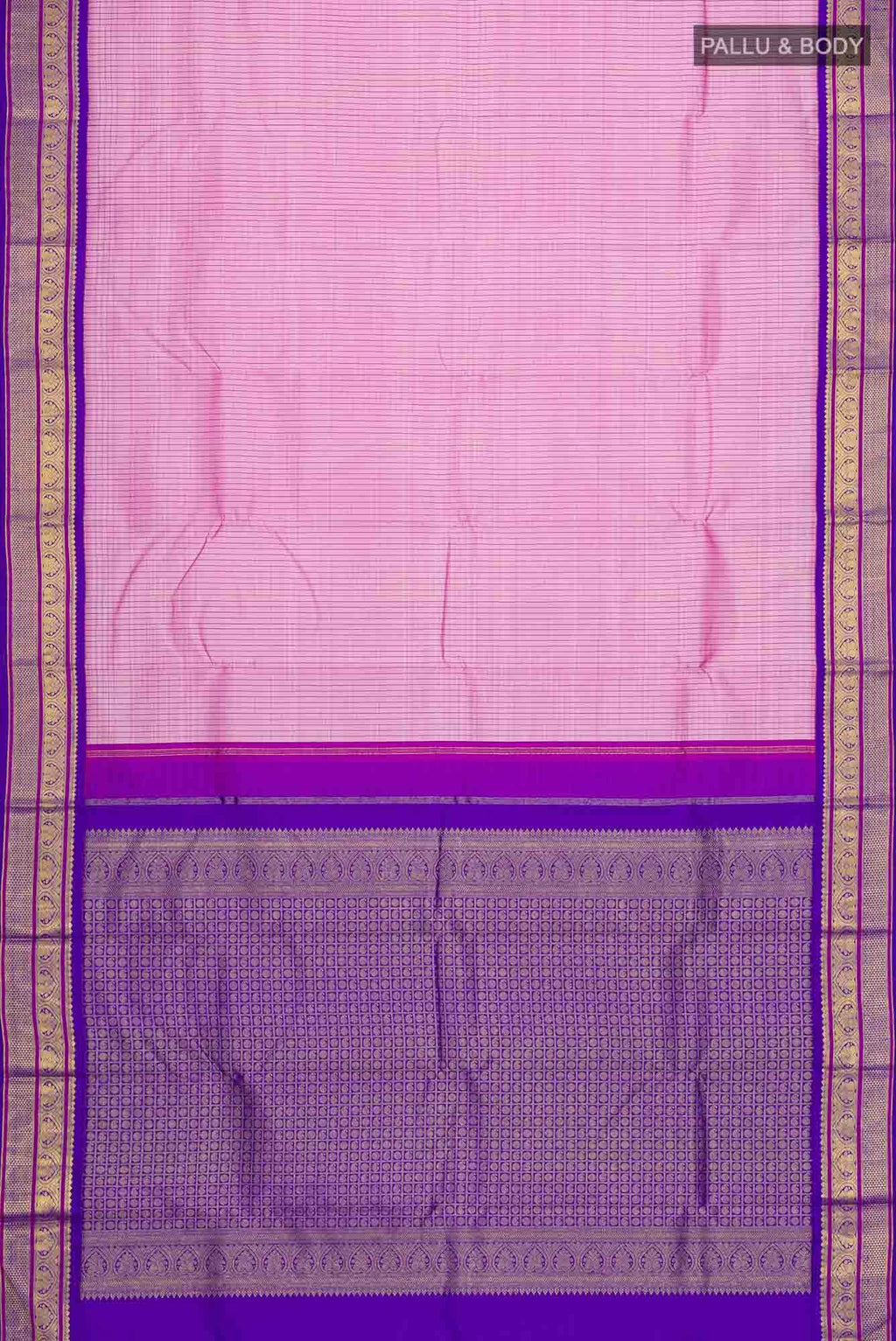 Pink Kanchipuram Silk Saree
