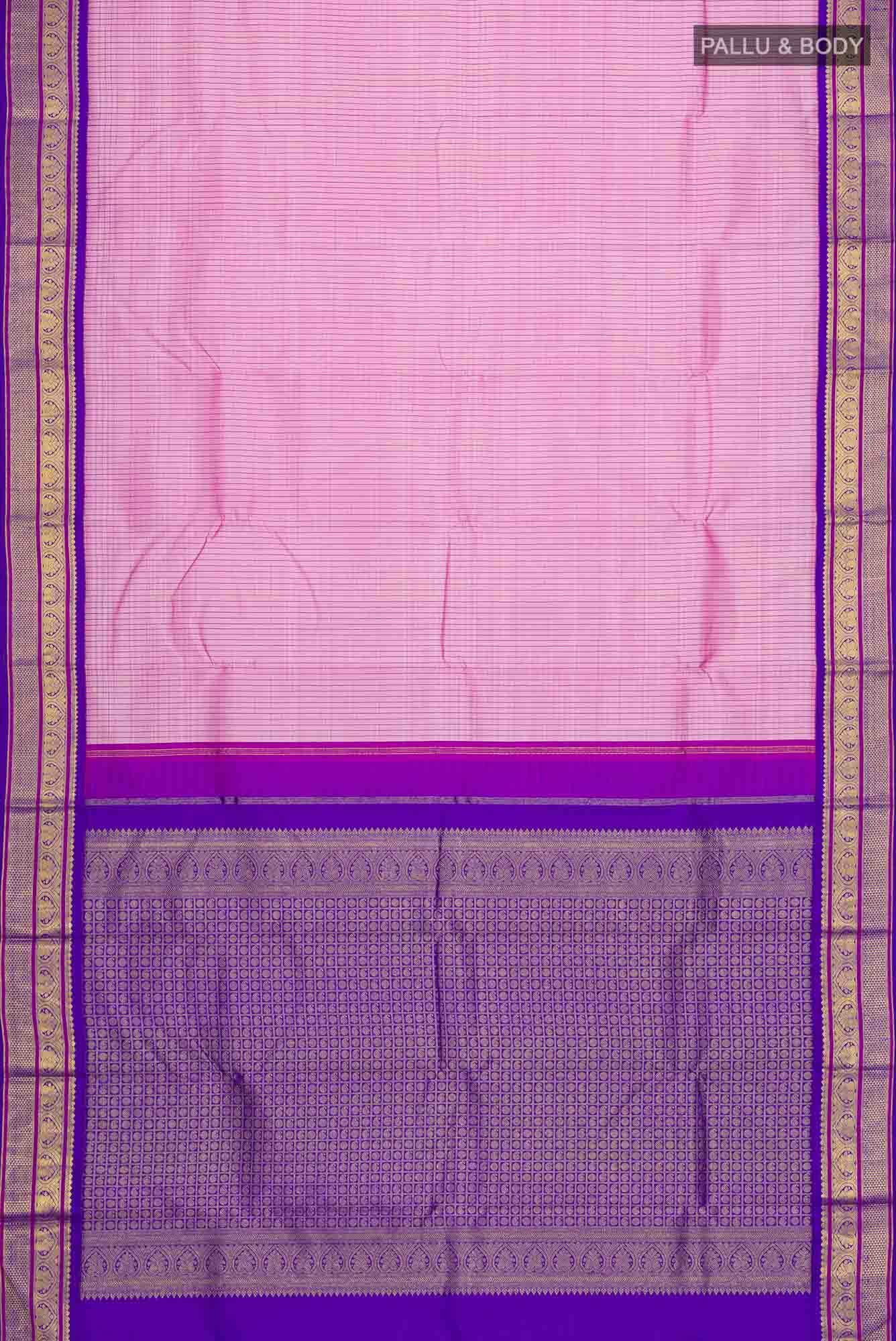 Pink Kanchipuram Silk Saree