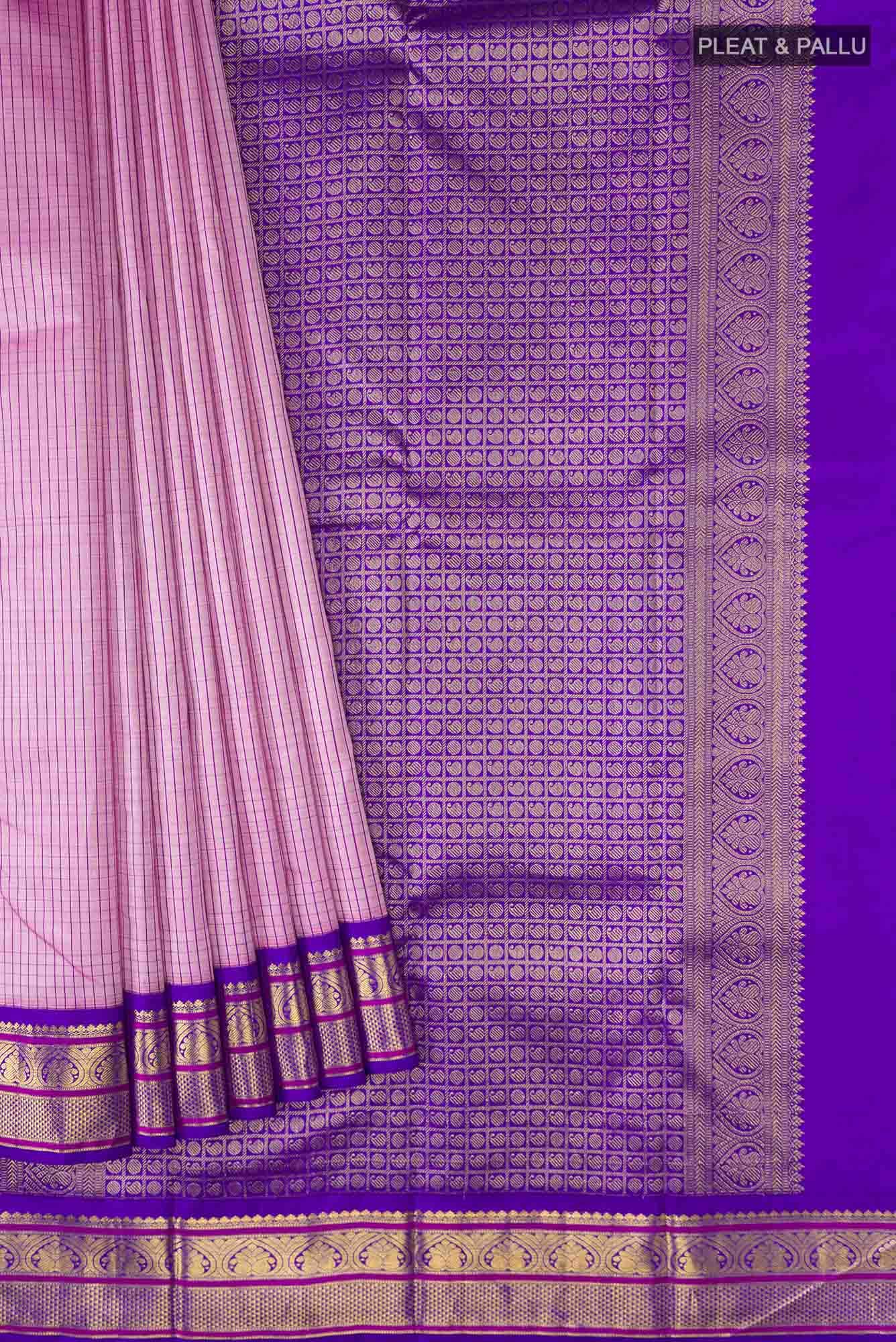 Pink Kanchipuram Silk Saree