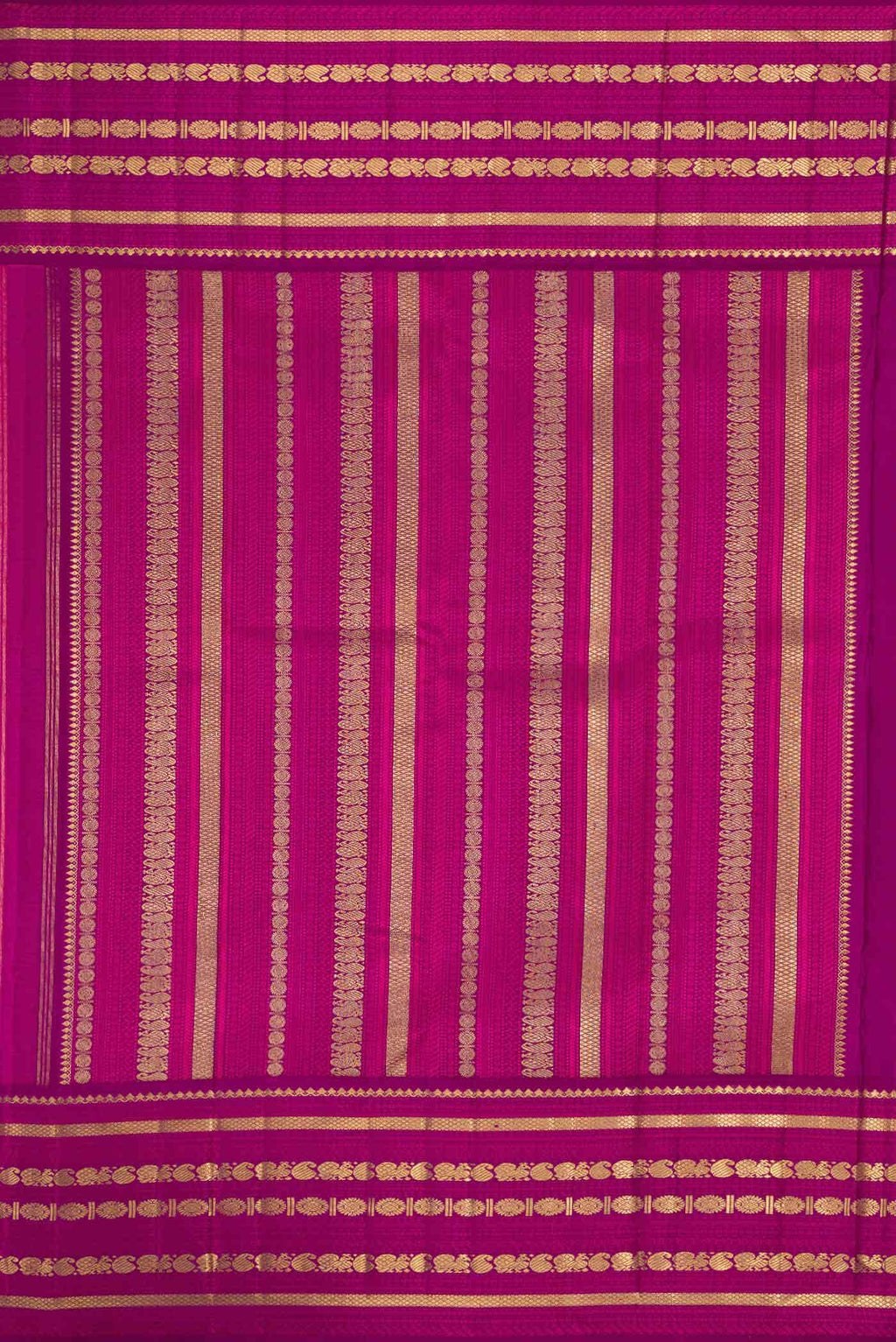 Pure Silk Pure Zari Coral Dual Tone Kanchipuram Saree