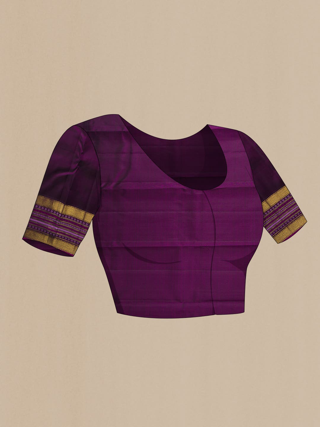 Pure Silk Pure Zari Pink Dual Tone Kanchipuram Saree