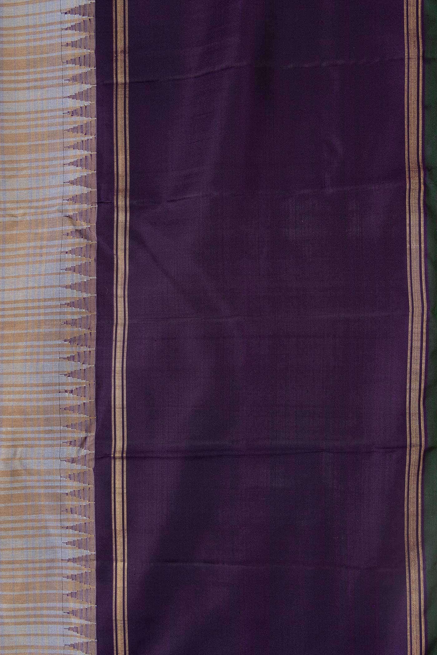 Pure Silk Pure Zari Grey Dual Tone Linen Saree