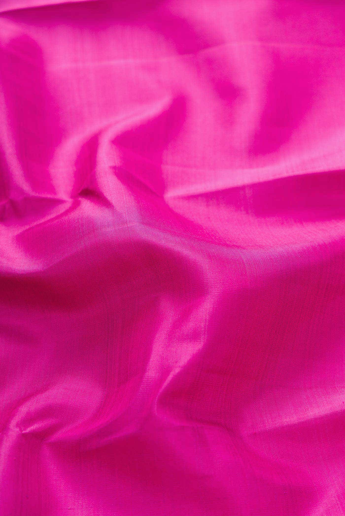 Pure Silk Pure Zari Pink Dual Tone Kanchipuram Saree