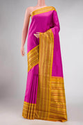Pure Silk Pure Zari Pink Dual Tone Kanchipuram Saree