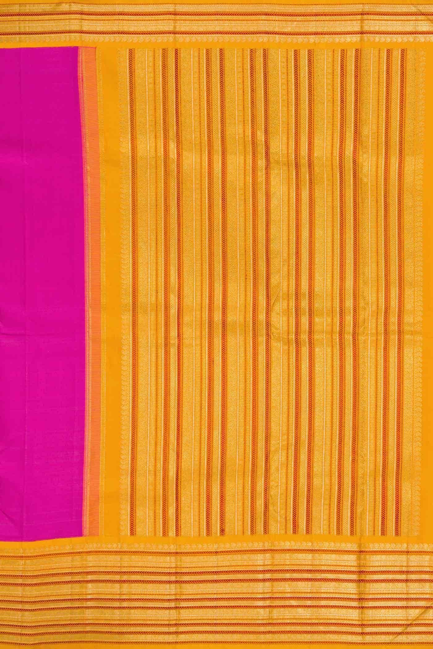Pure Silk Pure Zari Pink Dual Tone Kanchipuram Saree